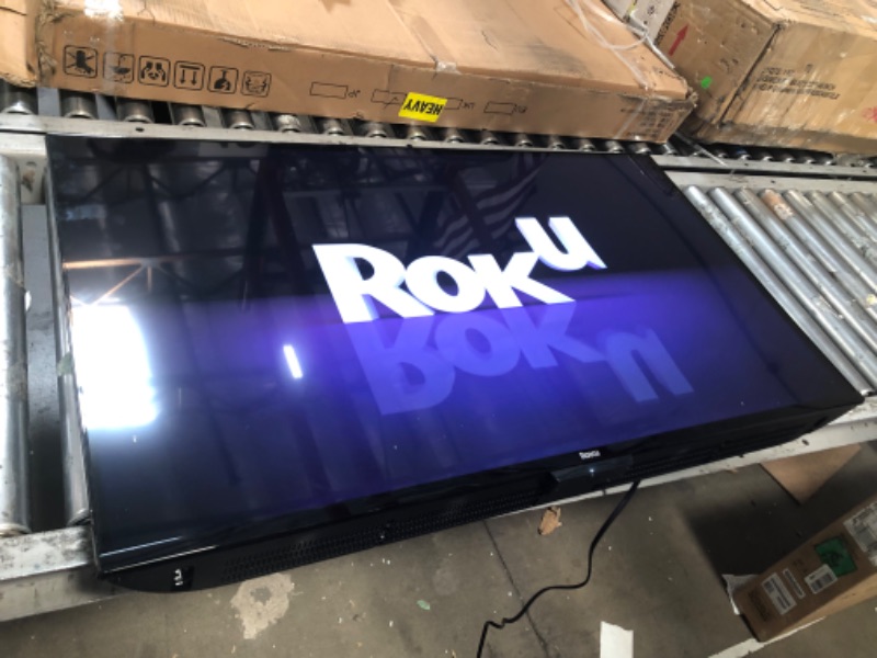 Photo 1 of ***PARTS ONLY FINAL SALE Roku Smart TV – 43-Inch Select Series 4K HDR RokuTV with Roku Enhanced Voice Remote, Brilliant 4K Picture, Automatic Brightness, & Seamless Streaming – Live Local News, Sports, Family Entertainment