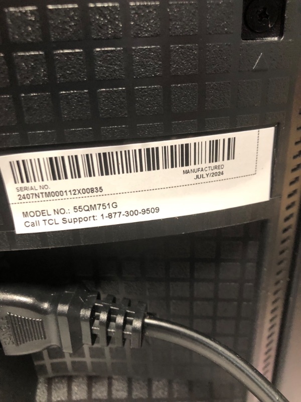 Photo 1 of TCL 55-Inch QM7 QLED 4K Smart QD-Mini LED TV with Google TV (55QM751G, 2024 Model) Dolby Vision IQ, Dolby Atmos, HDR, Game Accelerator up to 120Hz, Voice Remote, Works with Alexa, Streaming Television