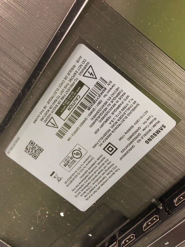 Photo 1 of CURVED BOTTOM OF FRAME**SAMSUNG 50-Inch Class Neo QLED 4K QN90D Series Mini LED, Neo Quantum HDR+ Smart TV w/Dolby Atmos, Object Tracking Sound+, Motion Xcelerator, Real Depth Enhancer Pro, Alexa Built-in (QN50QN90D, 2024)