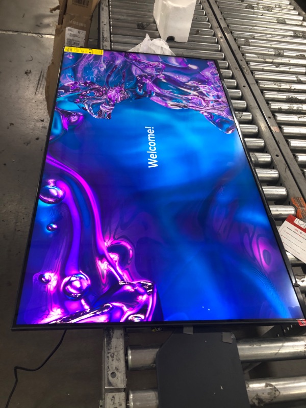 Photo 1 of CURVED BOTTOM OF FRAME**SAMSUNG 50-Inch Class Neo QLED 4K QN90D Series Mini LED, Neo Quantum HDR+ Smart TV w/Dolby Atmos, Object Tracking Sound+, Motion Xcelerator, Real Depth Enhancer Pro, Alexa Built-in (QN50QN90D, 2024)