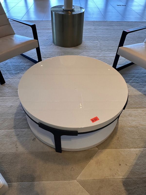Photo 1 of Used, minor cosmetic damage
Luxury Designer White Metal Coffee Table (Ascaya Clubhouse)