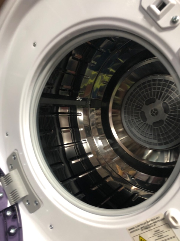 Photo 1 of Euhomy Compact Laundry Dryer, 3.5 cu ft Front Load Stainless Steel Clothes Dryers With Exhaust Pipe, 1500W, LCD Control Panel Four-Function Portable Dryer For Apartments, Home, Dorm, White
