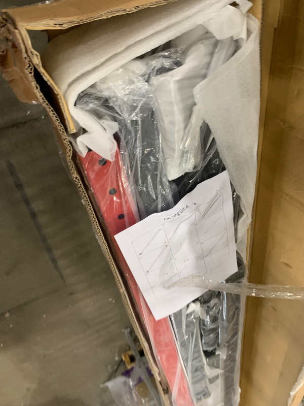 Photo 1 of ****************ONLY INCLUDES BOX 1 OUT OF 2; PARTIAL ITEM***********

GarveeLife Power Cage, Power Racks for Home Gym with Pulley System, 1200LBS Weight Capacity Multi-Functional Squat Rack for Strength Workout with More Training Attachment (Red D1002)