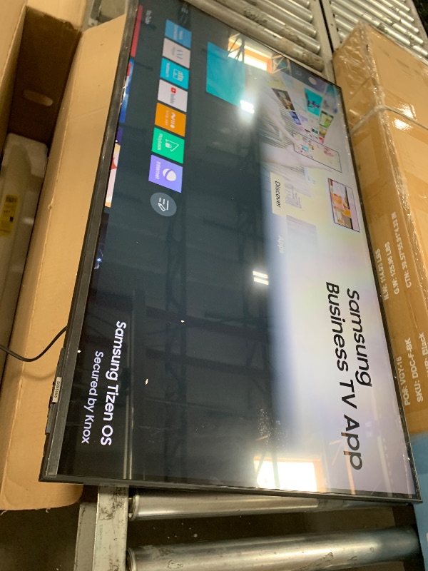 Photo 1 of SAMSUNG 43-Inch Class Crystal UHD 4K Bed-H Series HDR Business Pro TV w/ 3-Sided Bezel-Less Slim Design, Use for Digital Signage Displays, Commercial TV, Alexa Built-in (LH43BEDHLG, 2024 Model)