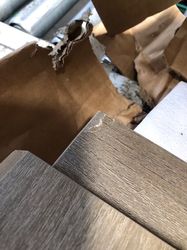 Photo 1 of Henn&Hart 48" Wide Rectangular Coffee Table in Weathered Gray, for Home, Living Room, Bedroom, Entertainment Room, Office