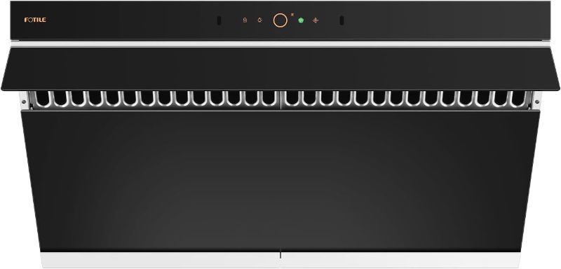 Photo 1 of ***************ITEM IS BLACK, NOT WHITE**************

FOTILE JQG9007-W 36" Under Cabinet or Wall Mount Kitchen Range Hood 1100 CFM 4 Speed Level with LED Lights, Fingerprint Resistance and Motion Control