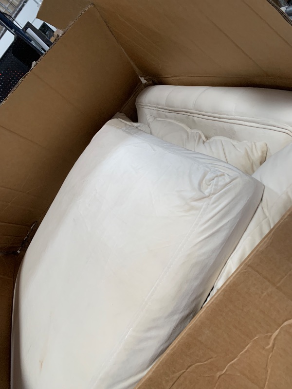 Photo 1 of *************THIS IS JUST SOME OF THE CUSHIONS FOR THE COUCH************

Ball & Cast 82" Velvet Corner Chesterfield Sofa, L-Shaped Sectional Couch with Nailhead Trim & 3 Cushions for Living Room, Bedroom, Apartment, Office,Beige