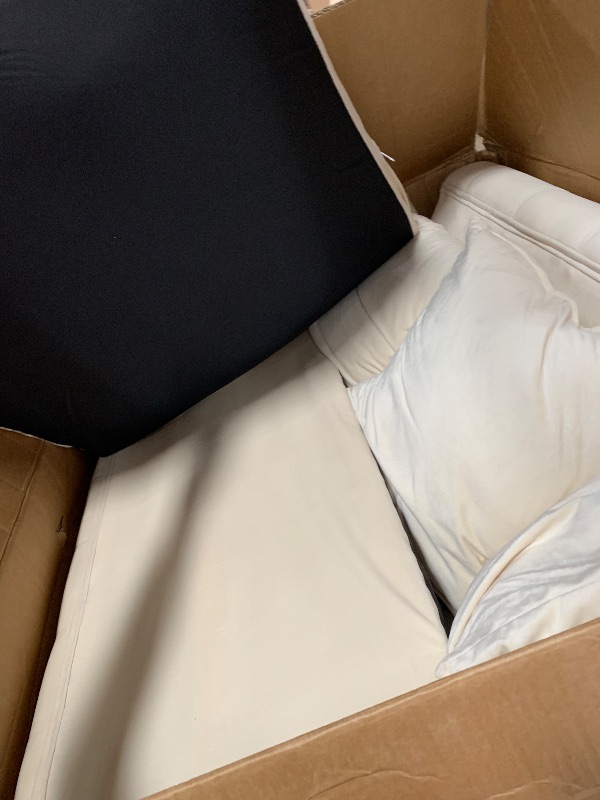 Photo 1 of *************THIS IS JUST SOME OF THE CUSHIONS FOR THE COUCH************

Ball & Cast 82" Velvet Corner Chesterfield Sofa, L-Shaped Sectional Couch with Nailhead Trim & 3 Cushions for Living Room, Bedroom, Apartment, Office,Beige
