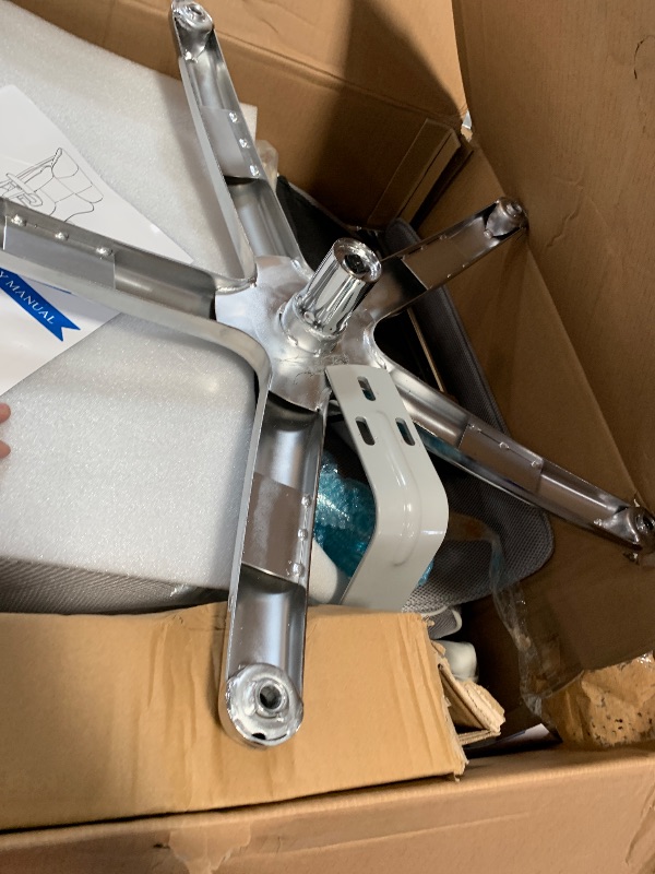 Photo 1 of ***INCOMPLETE - MISSING HARDWARE AND VARIOUS OTHER PARTS - SEE PICTURES***
Efomao Big Tall Ergonomic Office Chair 450LBS with Foot Rest, High Back PU Leather Executive Chair with Adjustable Padded Armrests, Lumbar Support for Home or Work, Heavy Duty Comp