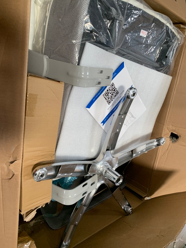 Photo 1 of ***INCOMPLETE - MISSING HARDWARE AND VARIOUS OTHER PARTS - SEE PICTURES***
Efomao Big Tall Ergonomic Office Chair 450LBS with Foot Rest, High Back PU Leather Executive Chair with Adjustable Padded Armrests, Lumbar Support for Home or Work, Heavy Duty Comp