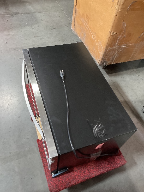 Photo 1 of (USED/FAIR) (POWER TESTED) (DENTED) SCHMÉCKÉ 18 Bottle Compressor Wine Cooler Refrigerator w/Lock - Large Freestanding Wine Cellar For Red, White, Champagne or Sparkling Wine - 41f-64f Digital Temperature Control Fridge Stainless Steel