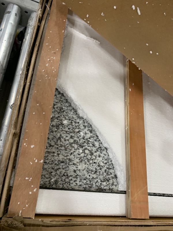 Photo 1 of ***************THIS IS ONLY THE COUNTER TOP*************

Homestyles Create Kitchen Cart, Gray Granite Top, Off White