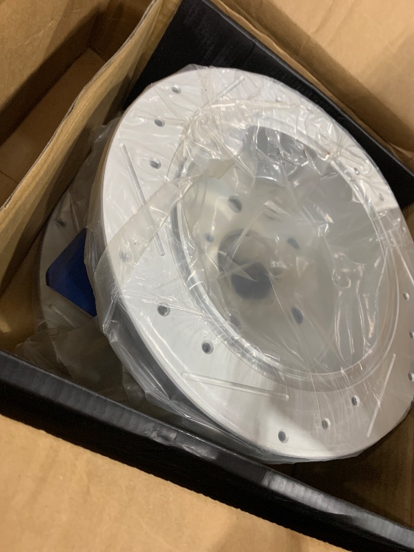 Photo 1 of **************ONLY INCLUDES 2 ROTARS*****************************

TRQ Front & Rear Brake Rotors Set Performance Premium G-Coated Slotted X Drilled Compatible with 2006-2015 Lexus IS250