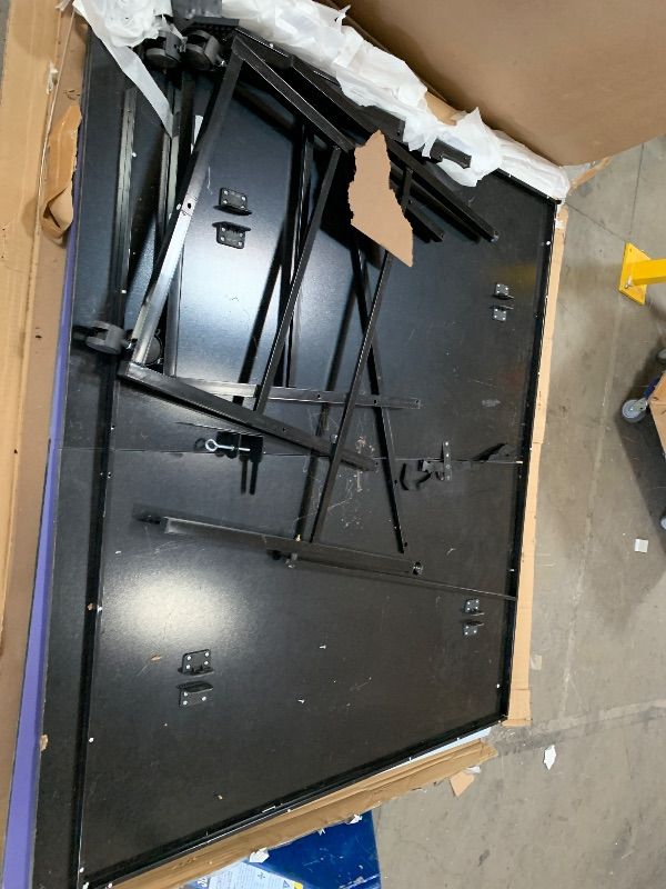 Photo 1 of Zyerch Professional Ping Pong Table, 9FT Table Tennis Table Indoor Outdoor Sports with Net, Foldable Ping Pong Table Set with 2 Ping Pong Paddles & 3 Ping Pong Balls, Quick Assembly