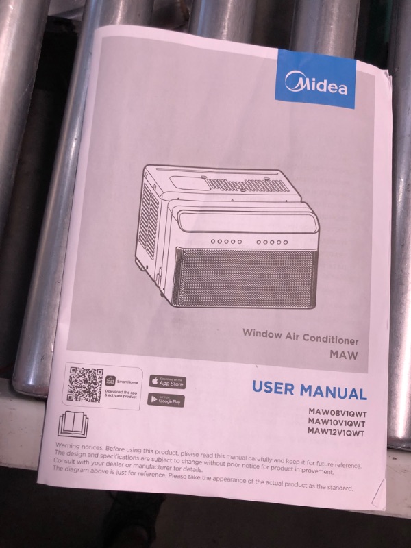 Photo 1 of ***DAMAGED - DENTED - SCRATCHED - POWERS ON - UNABLE TO TEST FURTHER - SEE PICTURES***
Midea 8,000 BTU U Shaped Smart Inverter Window Air Conditioner, Cools up to 350 Sq. Ft., Ultra Quiet with Open Window Flexibility, Works with Alexa/Google Assistant, 35