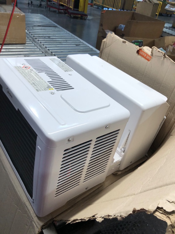 Photo 1 of ***DAMAGED - DENTED - SCRATCHED - POWERS ON - UNABLE TO TEST FURTHER - SEE PICTURES***
Midea 8,000 BTU U Shaped Smart Inverter Window Air Conditioner, Cools up to 350 Sq. Ft., Ultra Quiet with Open Window Flexibility, Works with Alexa/Google Assistant, 35