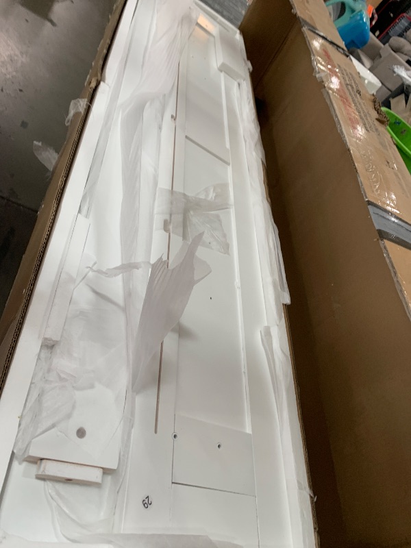 Photo 1 of ************PARTIAL ITEM, THIS IS ONLY BOX 1 OUT OF 2***********************

Merax Queen Size Murphy Bed Cabinet with Charging Station and Large Storage Drawer, Foldable Pull Out Murphy Chest Bed for Apartments, Bedrooms, Studio, No Spring Box Needed, Wh