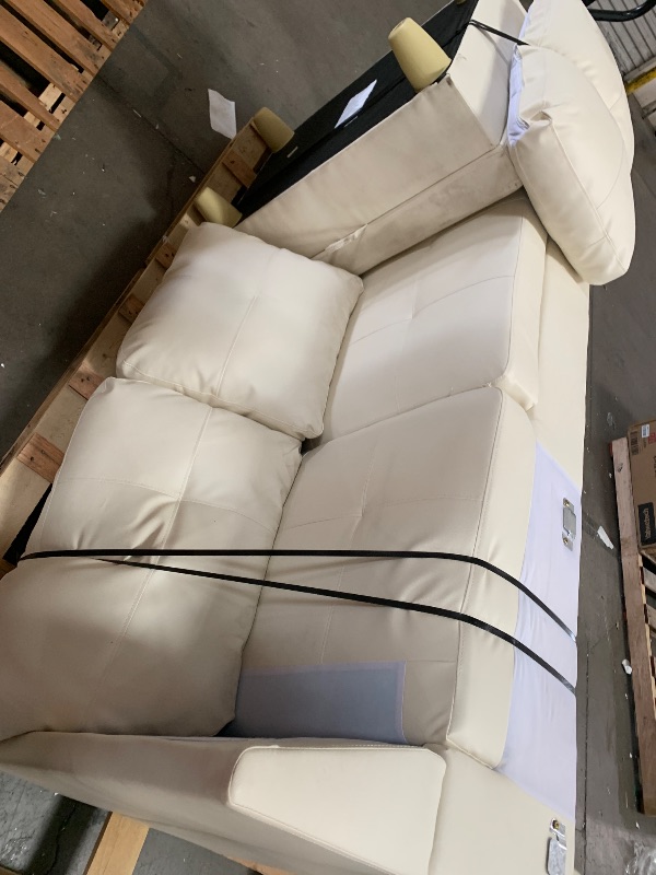 Photo 1 of ****************MISSING THE SECTION THAT THE ARROW IS POINTING TO****************

FYee Sectional Couch L Shaped Couch Morden Sofas for Living Room Upholstered Faux Leather Couch with Storage Ottoman, Back Cushions and Chaise for Reception Room and Apartm