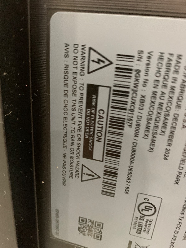 Photo 1 of **************SCREEN DAMAGED, NON-FUNCTIONAL************************

SAMSUNG 65-Inch Class 4K Crystal UHD DU8000 Series HDR Smart TV w/Object Tracking Sound Lite, Motion Xcelerator, Ultra Slim Design, Gaming Hub, Alexa Built-in (UN65DU8000, 2024 Model)