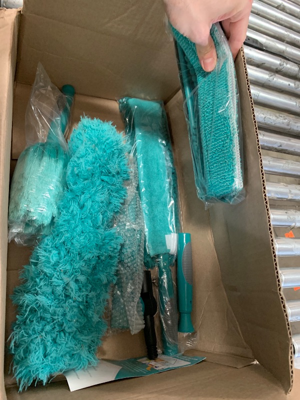 Photo 1 of **************DOES NOT INCLUDE THE EXTENSION POLE*******************

TelesPro 36 Foot High Reach Duster Kit with 7-30FT Extension Pole High Ceiling Dusting and Window Cleaning Kit with Telescopic Pole Window Washer&Squeegee,Cobweb Duster,Fan Duster and F