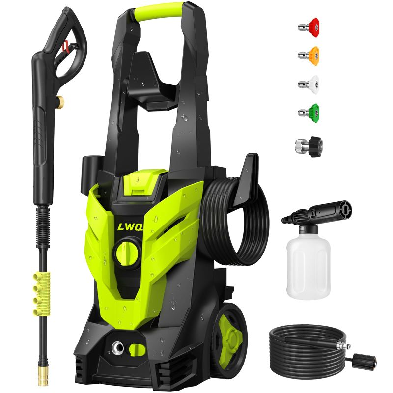 Photo 1 of *****************MISSING MOST ACCESSORIES******************

Electric Pressure Washer, 2.5 GPM Power Washer with 4 Quick Connect Nozzles, High Pressure Cleaning Machine with Foam Cannon for Cars/Fences/Driveways/Patios/Home Cleaning