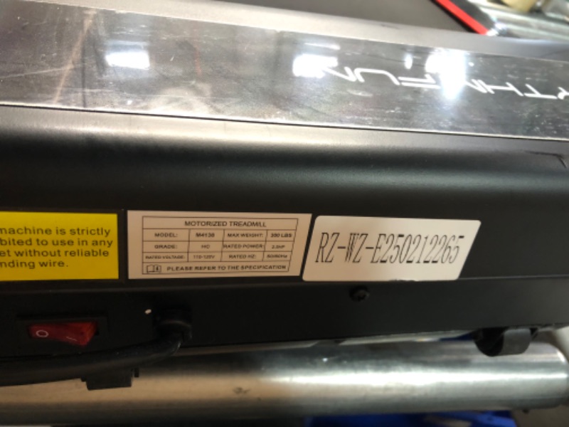Photo 1 of ***USED - CONTROL PANEL BROKEN - MISSING REMOTE - POWERS ON - UNABLE TO TEST FURTHER - SEE PICTURES***
RHYTHM FUN Incline Foldable Treadmill, Walking Pad Treadmill with Incline, 300 lbs Portable Treadmills with Handles for Home Office Use, Under Desk Comp