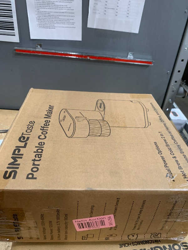 Photo 1 of SIMPLETASTE Espresso Machine 20 Bar, Portable Multifunction Coffee Maker with Hot and Cold Brew, Dual Power Options, 6.1oz Water Tank, Single Serve Brewer for Travel, Camping, Office, Home