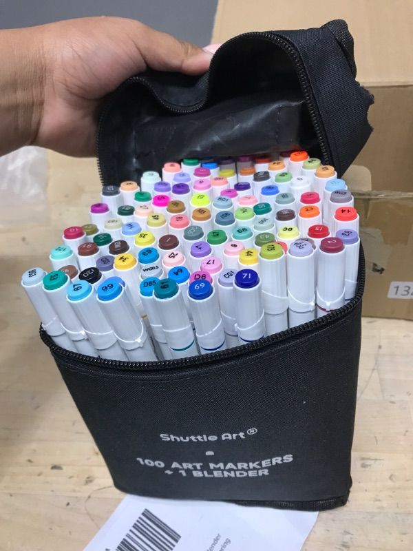 Photo 1 of *SOME MARKERS MAY BE RUN OUT** SHUTTLE ART 101 DUAL TIP ALCOHOL MARKERS 