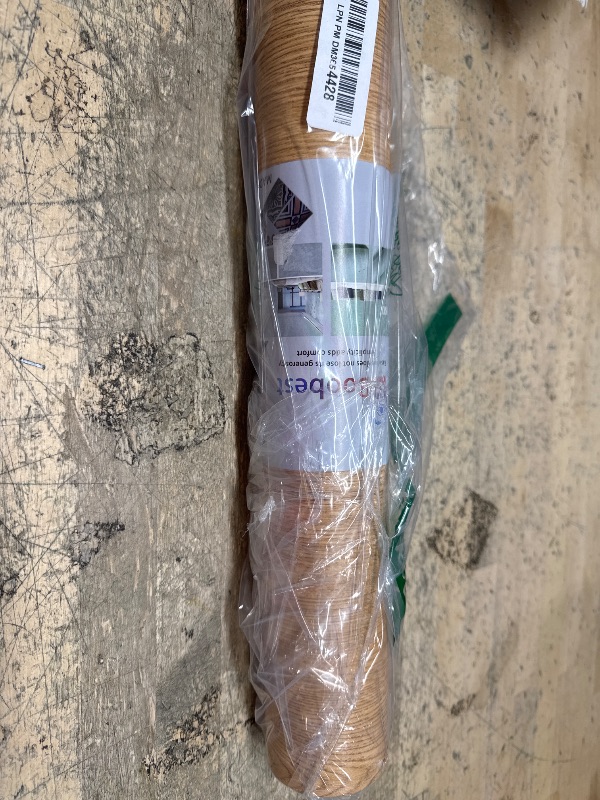 Photo 1 of Boobest 15.74“x354” Extra Thick Natural Wood Textured Wallpaper Stick and Peel Brown Wood Contact Paper for Countertops Waterproof Self Stick Wood Vinyl Wall Paper Roll for Kitchen Bedroom Bathroom