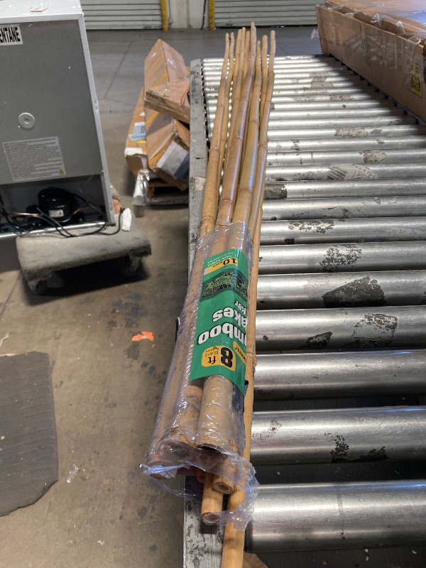 Photo 1 of Bamboo Stakes 8 Feet, 96 inch Garden Stakes Multi-Purpose, Bamboo Plant Support Stakes for Tomatos, Beans, Cucumbers, Peppers, Potted Trees, Maintain The Plant Posture, Strengthen and Stem
