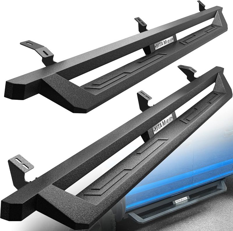 Photo 1 of ***SEE NOTES*** 
YITAMOTOR Running Boards Compatible with 2015-2023 Toyota Tacoma Double Cab Off-road Drop Side Steps Black Nerf Bars   