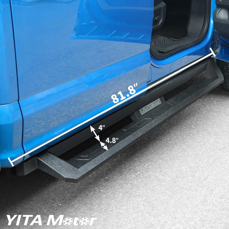 Photo 1 of ***SEE NOTES*** 
YITAMOTOR Running Boards Compatible with 2015-2023 Toyota Tacoma Double Cab Off-road Drop Side Steps Black Nerf Bars   