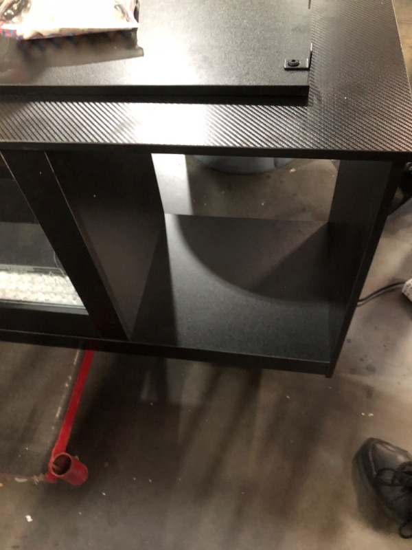 Photo 1 of ***PREVIOUSLY OPENED - NO PACKAGING - SEE COMMENTS***
Bestier 70 Inch Fireplace TV Stand with 36" Electric Fireplace, Open & Closed Storage Cabinets, Modern Entertainment Center for Living Room,Carbon Fiber Black