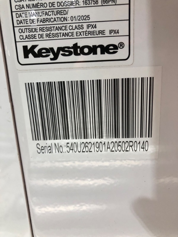 Photo 1 of ***HEAVILY USED - DAMAGED - SEE PICTURES - NO PACKAGING - UNABLE TO TEST***
Keystone 14,000 BTU Wall Mounted Air Conditioner with Supplemental Heat and Dehumidifier Function, 230V, Wall AC for Living Room and Large Rooms up to 700 Sq.Ft., Quiet, High Effi