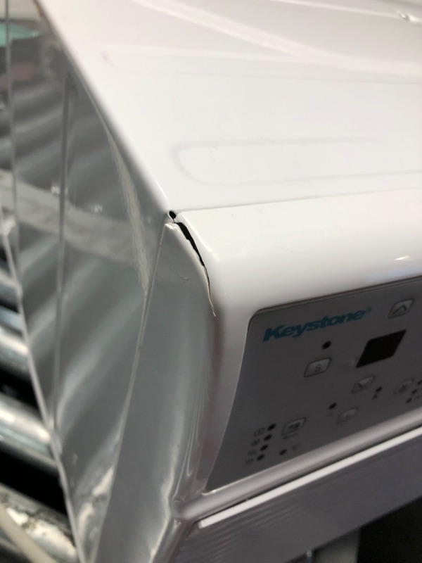 Photo 1 of ***HEAVILY USED - DAMAGED - SEE PICTURES - NO PACKAGING - UNABLE TO TEST***
Keystone 14,000 BTU Wall Mounted Air Conditioner with Supplemental Heat and Dehumidifier Function, 230V, Wall AC for Living Room and Large Rooms up to 700 Sq.Ft., Quiet, High Effi