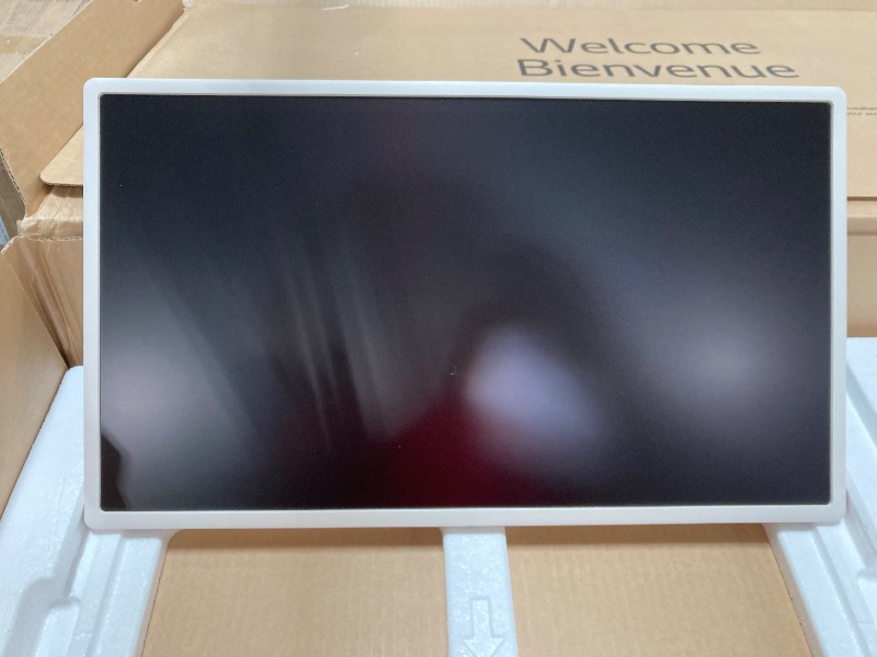 Photo 1 of LG 27-Inch Class StanbyMe 1080p-Portable Touch-Screen-Monitor 27ART10AKPL, Built-in Battery, Full Swivel Rotation, 60Hz Refresh Rate, Calming Beige