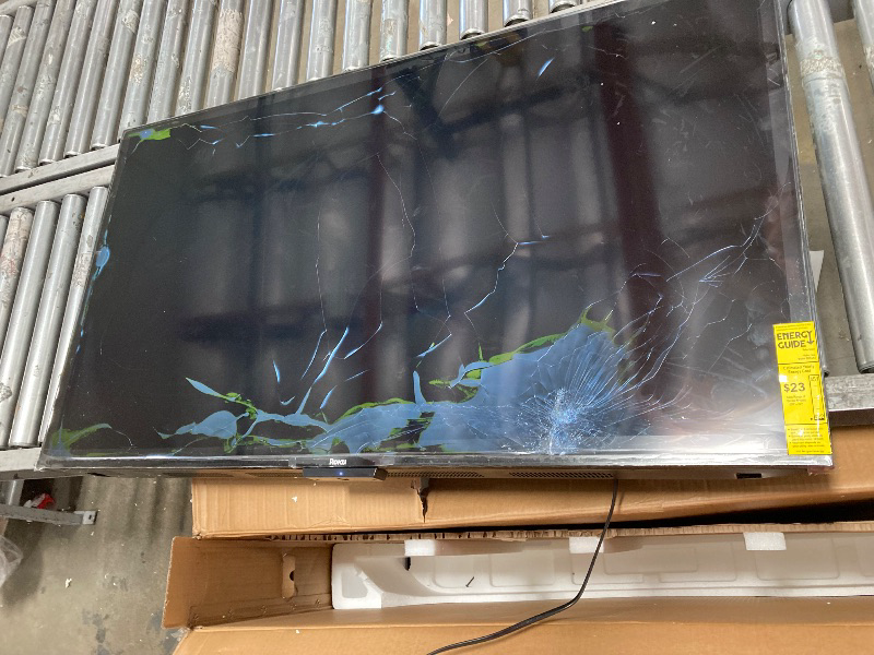 Photo 1 of **SMASHED SCREEN FINAL SALE **TCL 43-Inch Class S3 1080p LED Smart TV with Roku TV (43S350R, 2023 Model), Compatible with Alexa, Google Assistant, and Apple HomeKit Compatibility, Streaming FHD Television