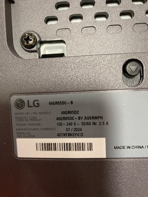 Photo 1 of LG 49" UltraGear DQHD (5120x1440) Curved Gaming Monitor, 240Hz, 1ms, VESA DisplayHDR 1000, HDMI 2.1, DisplayPort, 4-Pole HP Out DTS HP:X, AMD FreeSync Premium Pro, Tilt/Swivel/Height Stand, Black