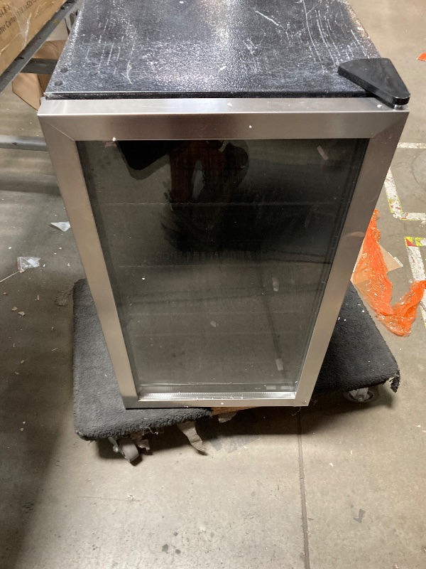 Photo 1 of Alera JC-90VEL-F 3.4 cu-ft. Beverage Cooler - Stainless Steel/Black
