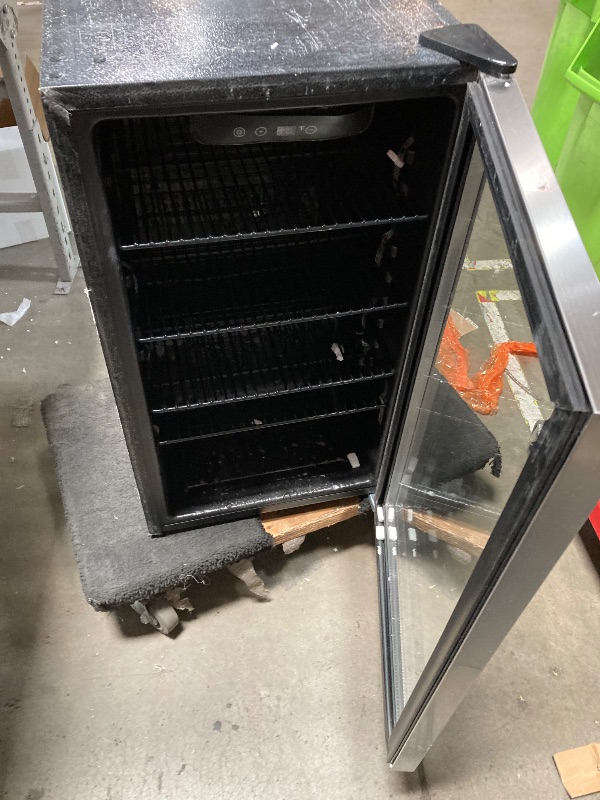 Photo 1 of Alera JC-90VEL-F 3.4 cu-ft. Beverage Cooler - Stainless Steel/Black
