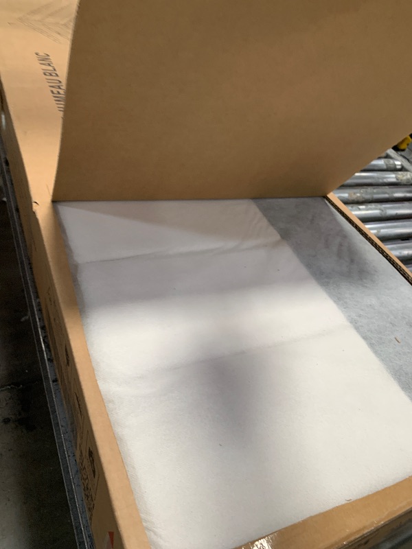Photo 1 of **complete set** Merax Modern Upholstered Platform Bed Frame with USB Ports & Trundle Bed, Floor Sofa Day Bed, No Box Spring Needed/Easy Assemble/Twin,White