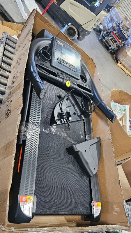 Photo 1 of ***PARTS ONLY**THERUN Incline Treadmill, Treadmills for Running and Walking, 300 lbs Weight Capacity Folding Treadmill with 0-15% Auto Incline, Wide Belt, 3.5 HP, App, Heart Rate, Orange
