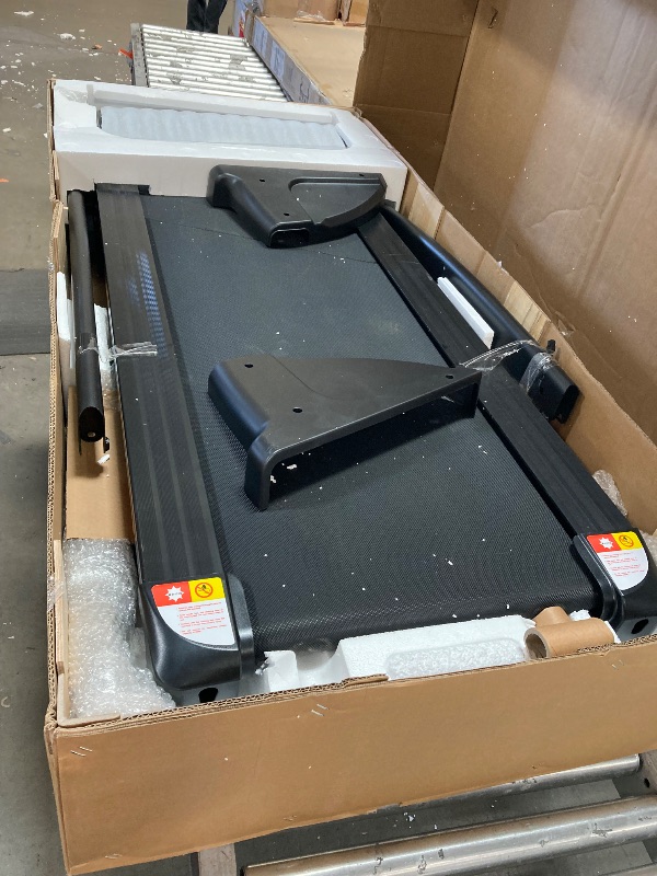 Photo 1 of ***PARTS ONLY**THERUN Incline Treadmill, Treadmills for Running and Walking, 300 lbs Weight Capacity Folding Treadmill with 0-15% Auto Incline, Wide Belt, 3.5 HP, App, Heart Rate, Orange