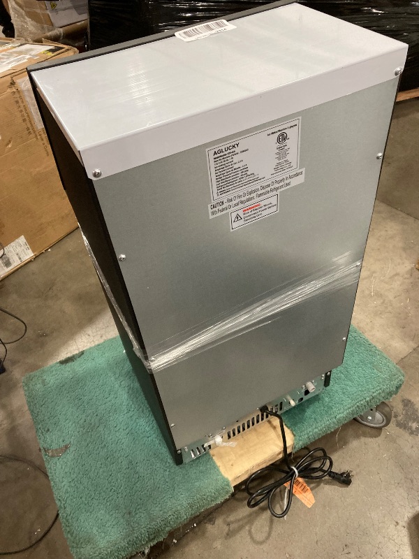 Photo 1 of Antarctic Star Commercial Ice Maker, 100lbs/24H Under Counter Freestanding Ice Machines with 33lbs Storage, Stainless Steel Self Cleaning Ice Makers for Home/Bar/Restaurant/Outdoor