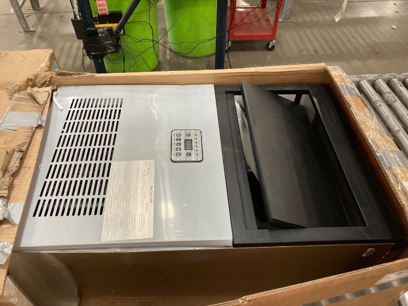 Photo 1 of YITAHOME 120LBS/24H Commercial Ice Maker Machine with 33LBS Storage Bin, 2 Way Water Inlet, Stainless Steel Freestanding Ice Maker Under Counter with Ice Scoop, Ice Bucket for Home Bar Office Party