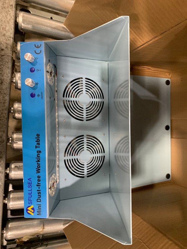 Photo 1 of Portable Laminar Flow Hood Mycology Small Mini Vertical Laminar Flow Hood HEPA Filter Air Flow Clean Bench Workstation for Phone LCD Repair Agar Tissue Culture Seedlings