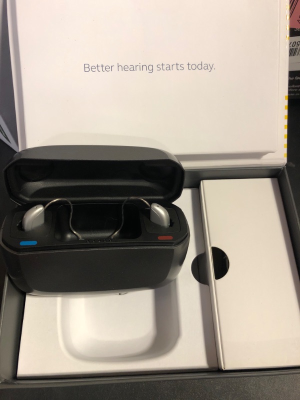 Photo 3 of Jabra Enhance Select 500 OTC Hearing Aids, Audiology Team Care Included, Bluetooth LE Audio & Bluetooth Streaming for Calls, Music, Media (iOS/Android), Nearly Invisible & Comfortable - Silver