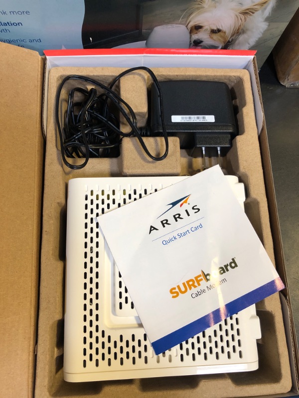 Photo 2 of ARRIS (SB8200) - Cable Modem - Fast DOCSIS 3.1 32x8 Gigabit Cable Modem , Approved for Comcast Xfinity, Cox, Charter Spectrum, & more | 1 Gbps Max Internet Speed, 4 OFDM Channels