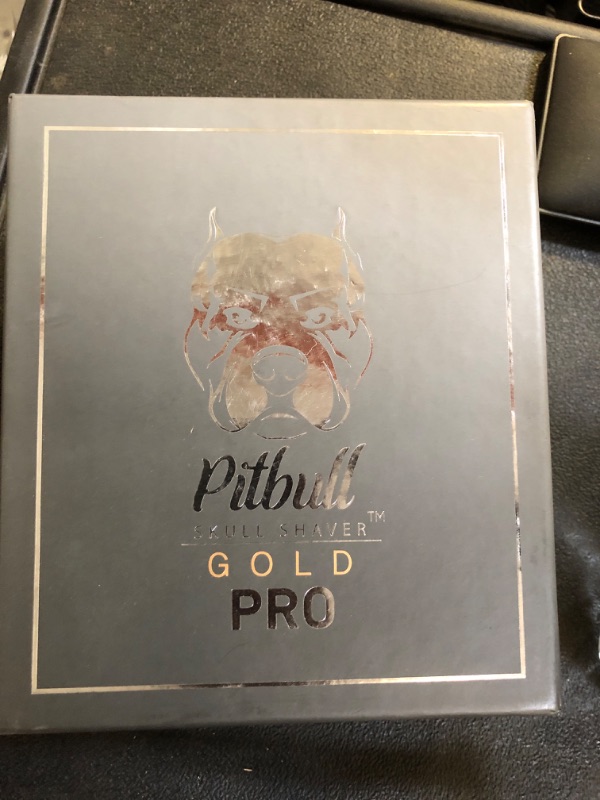 Photo 2 of Skull Shaver Pitbull Gold PRO Head and Face Shaver: Holiday Gift Set for Men, 5-in-1 Premium Bald Head Electric Head Shaver, Wet and Dry Easy Head Shaver