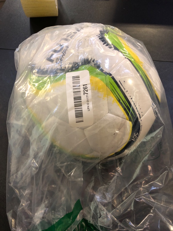 Photo 1 of SENDA Rio Match Futsal Ball, Fair Trade Certified, Green/Yellow, Size 4 (Ages 13 & Up)